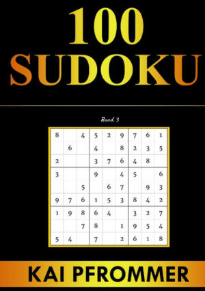 Honighäuschen (Bonn) - Sudoku | 100 Sudoku von Einfach bis Schwer | Sudoku Puzzles (Sudoku Puzzle Books Series, Band 1) DIN A 5 Taschenbuch Sudoku ist das Rätsel, das die Welt begeistert! Der japanische Rätselspaß besteht aus einem Diagramm mit 3 x 3 Blöcken, die wiederum in 3 x 3 Felder unterteilt sind. In einigen Feldern sind bereits Zahlen vorgegeben. Jetzt geht es darum, die leeren Felder des Diagramms so mit den Zahlen zu füllen, dass in allen der je neun Zeilen, Spalten und auch Blöcken jede Ziffer von 1 bis 9 nur einmal vorkommt. Die Aufgabe ist gelöst, wenn Sie unter der Einhaltung dieser drei Regeln alle Felder ausgefüllt haben. Dieses Rätselbuch beinhaltet 100 Sudokus, deren Schwierigkeitsgrad von leicht über mittel bis schwer reicht. Ob Jung ob Alt
