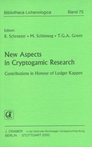 Honighäuschen (Bonn) - This volume contains 38 contributions representing a broad spread of new advances in the biology of cryptogams, mainly lichens and mosses. Topics covered range over taxonomy & distribution, chemistry, structure & function, nutrients & air-pollution, stress & stress response, ecophysiology and ecology. This collection of papers is dedicated to Dr. L. Kappen, University of Kiel, Germany, one of the leading scientists studying the ecophysiology of lichens and mosses, to celebrate his 65th birthday and and on the occasion of his retirement. The papers in this volume cover a wide range of topics from ecosystems of almost all continents including Antarctica, the focus of much of Professor Kappen's work.