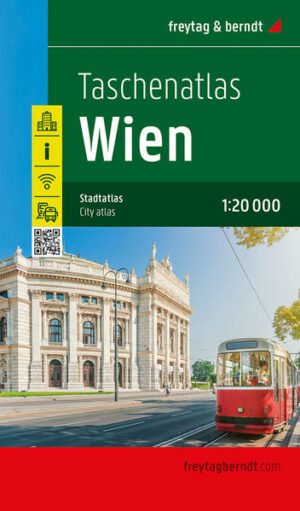 Mit dem handlichen Taschenatlas Wien 1:20.000 finden Sie sich in der Bundeshauptstadt bestens zurecht. Das umfangreiche Straßenverzeichnis enthält die Namen aller Straßen