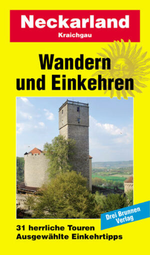 Der Wanderführer enthält Rundwanderwege durch das Neckarland und den Kraichgau