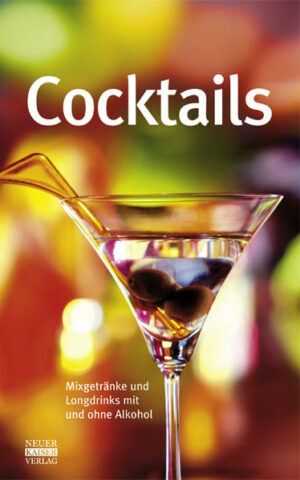 Eine Vielfalt von Cocktails und Mixgetränken mit oder ohne Alkohol für jeden Geschmack: - Über 180 Cocktailrezepte sowie zahlreiche Variationen. - Informationen zu Entstehung, Namensgebung und Charakteristika der Cocktails. - Anregungen zu Präsentation und Dekoration der Cocktails anhand von über 200 Farbfotos. "Cocktails" ist erhältlich im Online-Buchshop Honighäuschen.