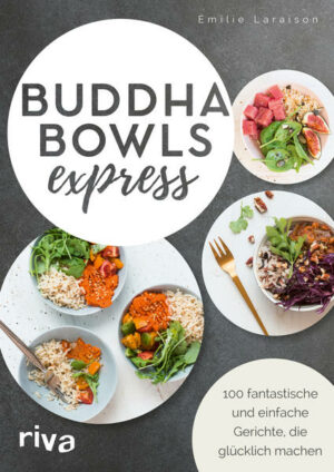 Schüsseln voller Glück Buddha Bowls sind bunte Schüsseln, die wunderschön angerichtet und mit einer Vielzahl an gesunden Zutaten gefüllt sind. Die Kombination aus sättigenden Kohlenhydraten, eiweißreichen Lebensmitteln und Gemüse gibt dem Körper alles, was er braucht  und die Variationsmöglichkeiten sind unbegrenzt. Dieses Kochbuch bietet 100 leckere Rezepte, die absolut unkompliziert und schnell in der Zubereitung sind  perfekt also für die Mittagspause oder als Feierabendgericht. Vegetarische und vegane Varianten sowie Bowl-Ideen für Kinder runden die Auswahl ab. "Buddha Bowls express" ist erhältlich im Online-Buchshop Honighäuschen.